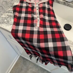 Victoria's Secret Red and Black Plaid Sleepwear